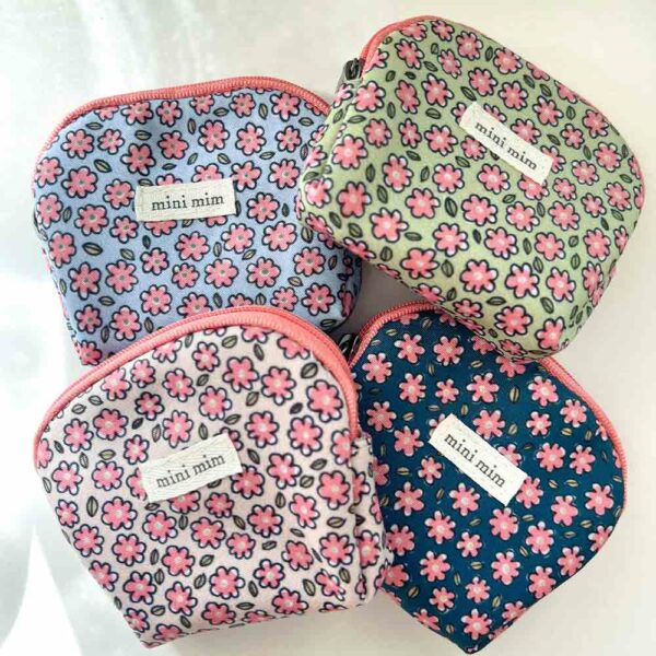 Mini Ditsy Purse Cream