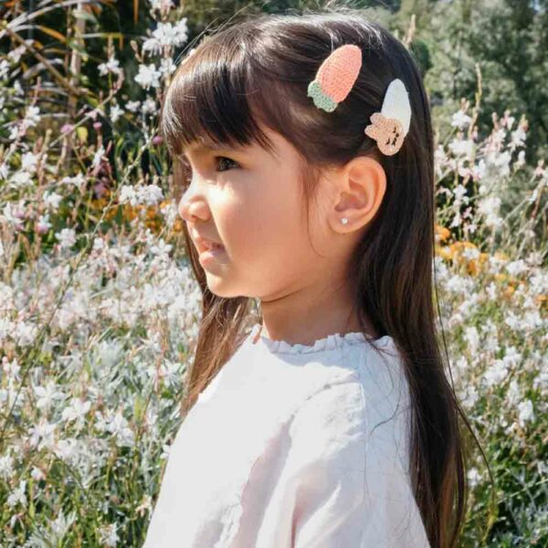 Barrettes Crochet Bunny Hair Clips