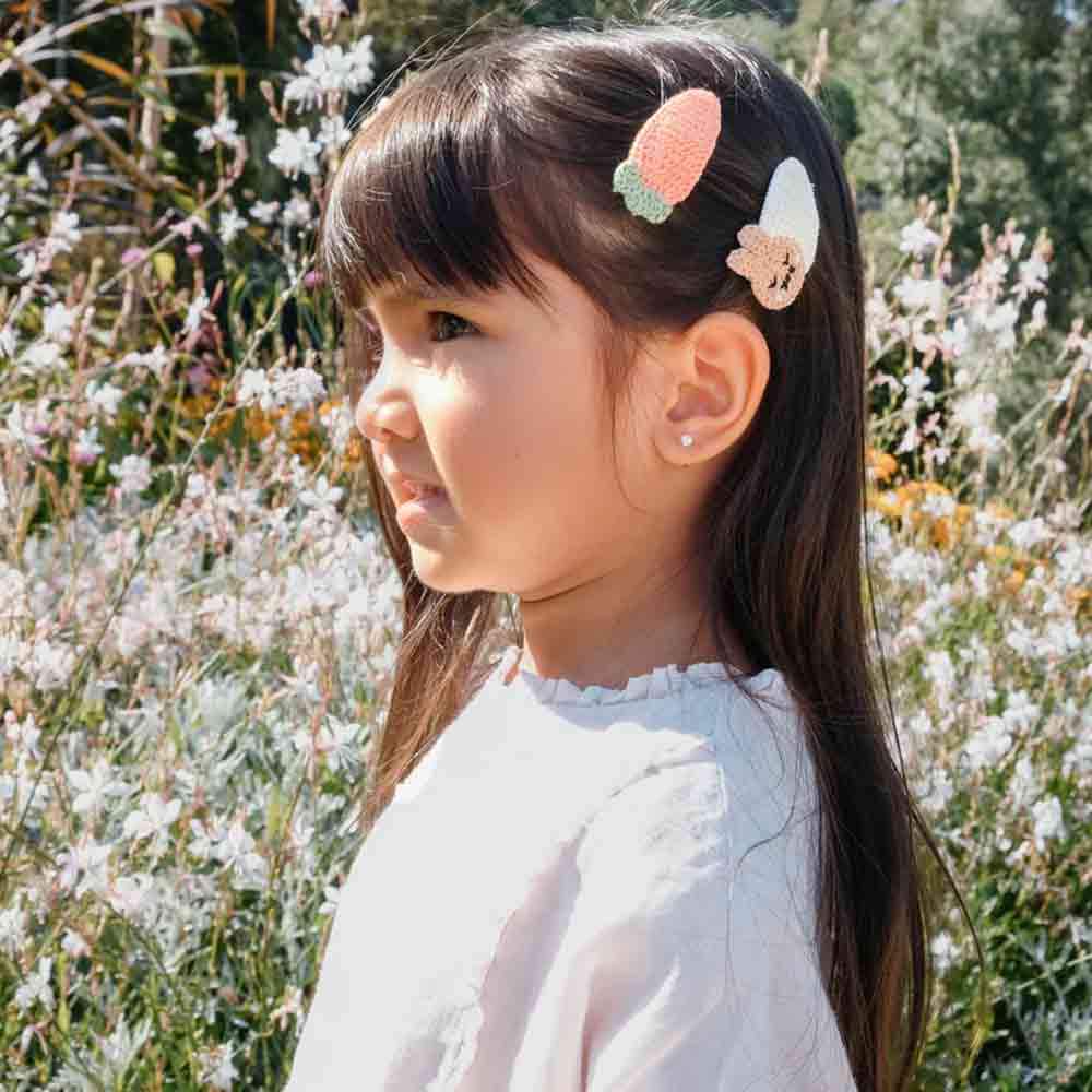 Barrettes Crochet Bunny Hair Clips – Image 2