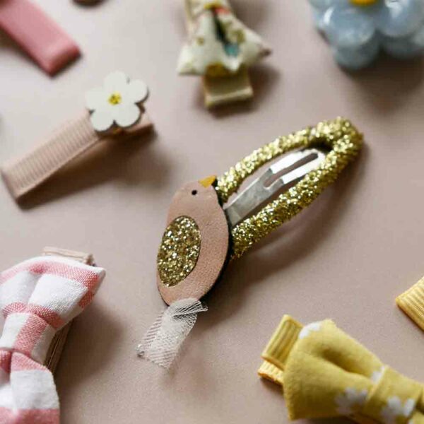 Barrettes Little Bird and Nest Clips