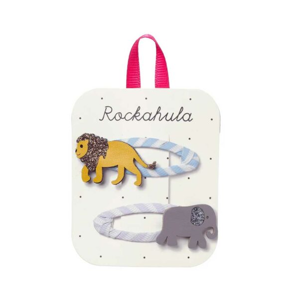 Barrettes Party Animal Stripy Clips