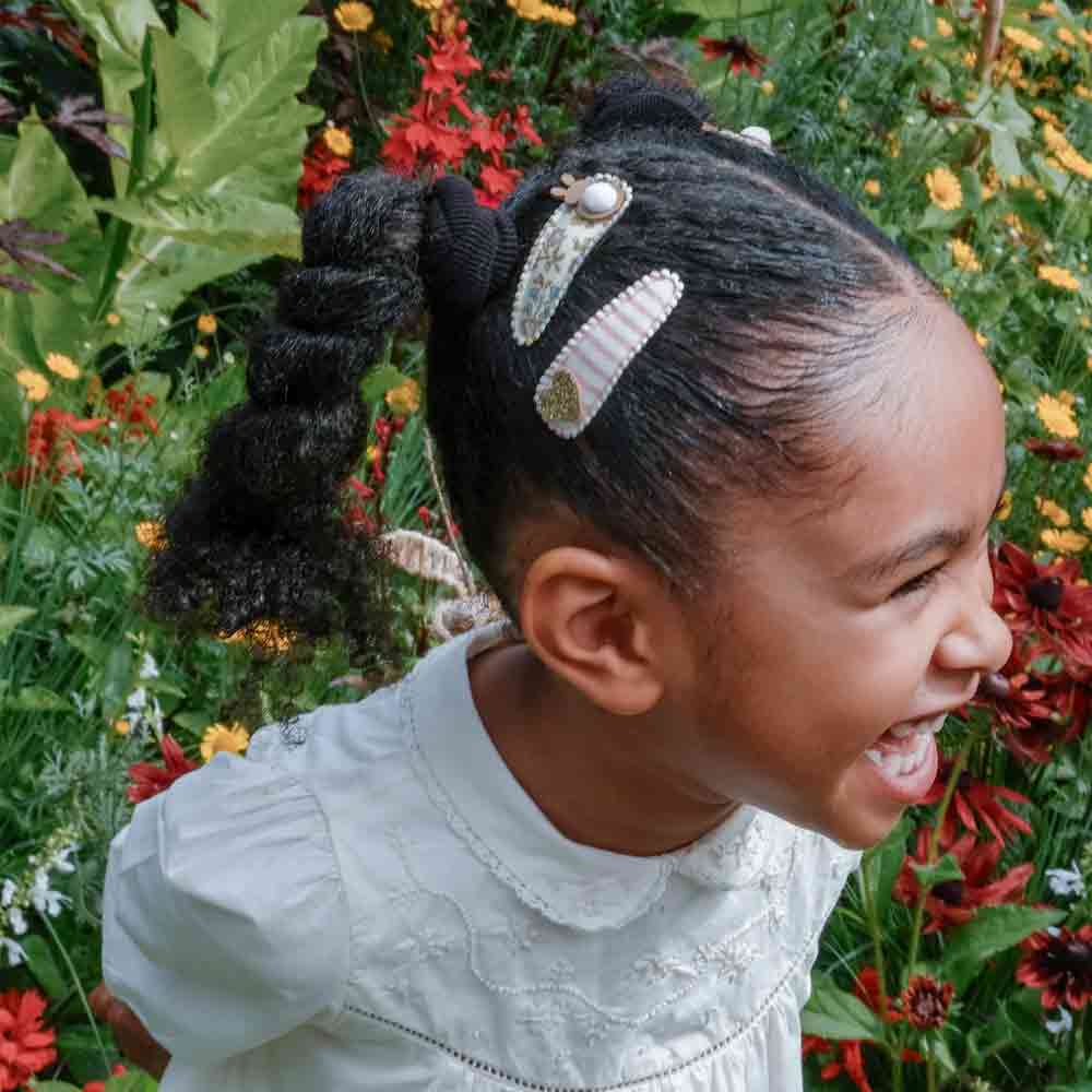 Barrettes Petal Bunny Fabric Clip Set – Image 2