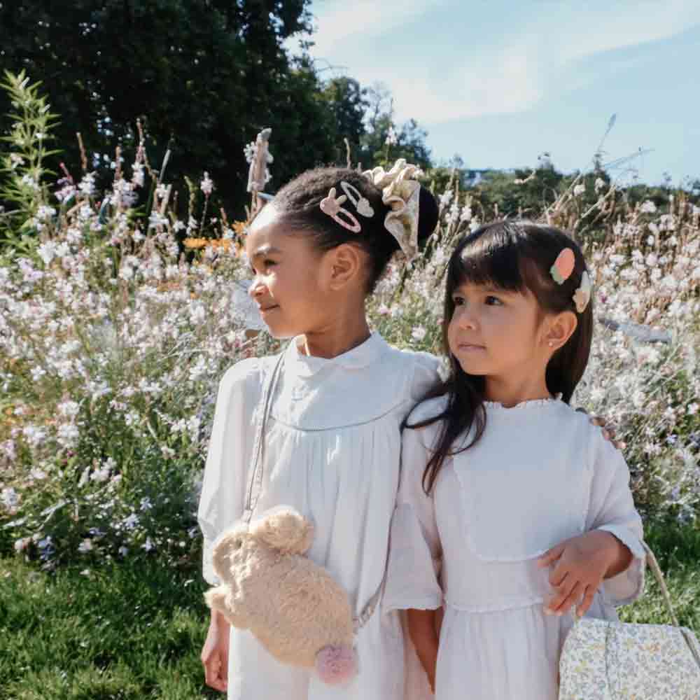 Barrettes Petal Glitter Heart Clips - Image 4