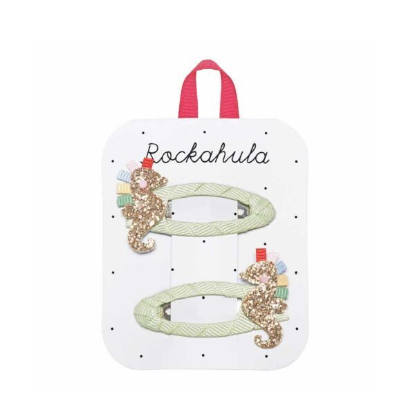 Barrettes Rainbow Seahorse Clips