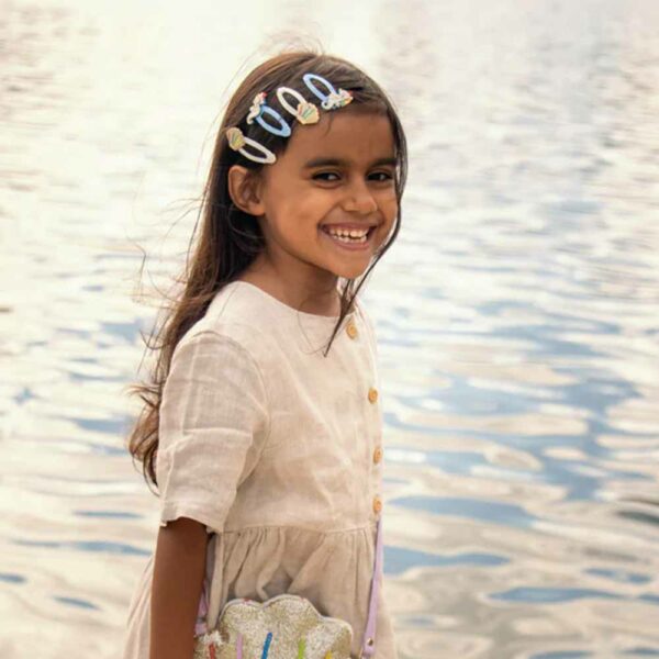 Barrettes Rainbow Shell Clips