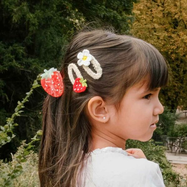 Barrettes Strawberry Fields Claw Clips