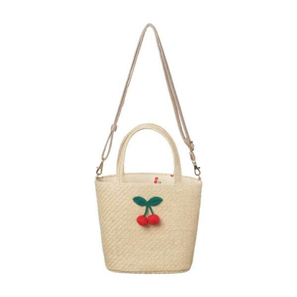 Cherry Basket Crochet Bag
