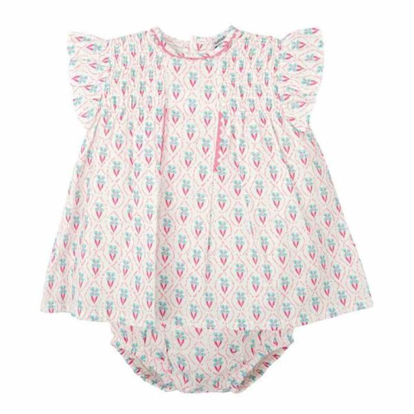 Robe bébé + bloomer imprimé