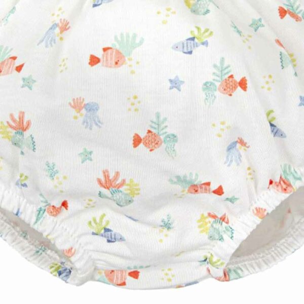 Seafood bodysuit + bloomer set