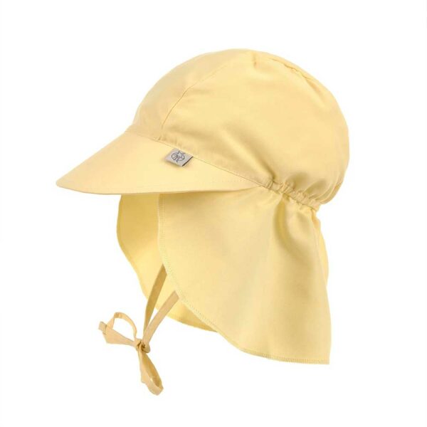 Casquette protège-nuque anti-UV jaune