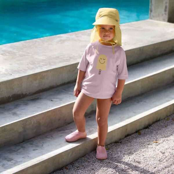 Casquette protège-nuque anti-UV jaune