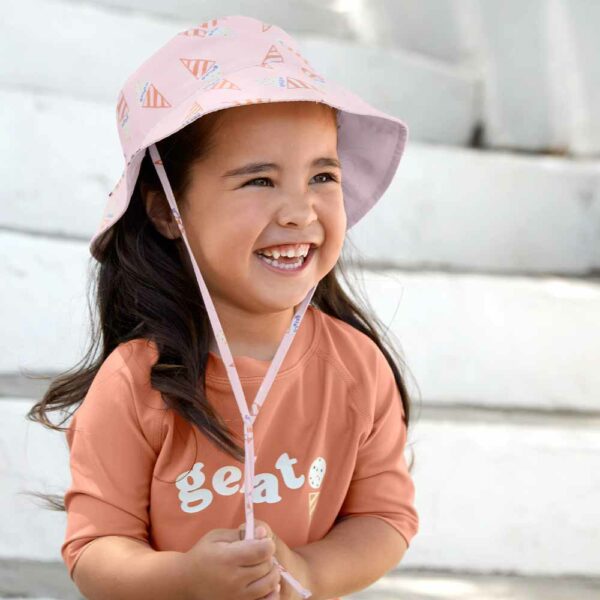 Chapeau Bucket anti-UV réversible Ice Cream