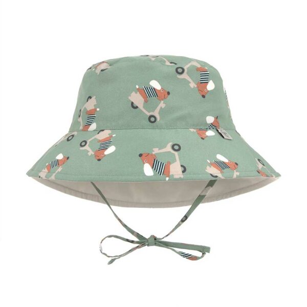 Chapeau Bucket anti-UV réversible Scooter Dog