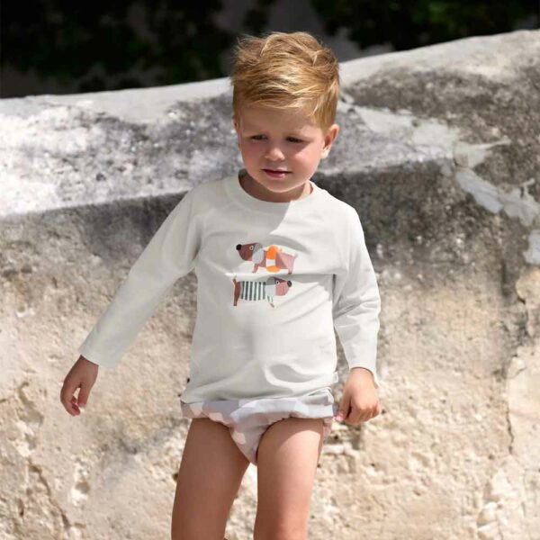 T-shirt anti-UV ML Beach Dog