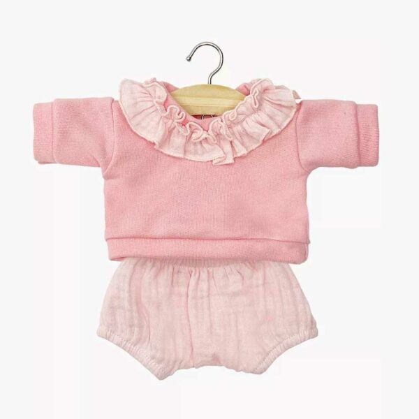 Babies - Marion top ruff and strawberry bloomer set