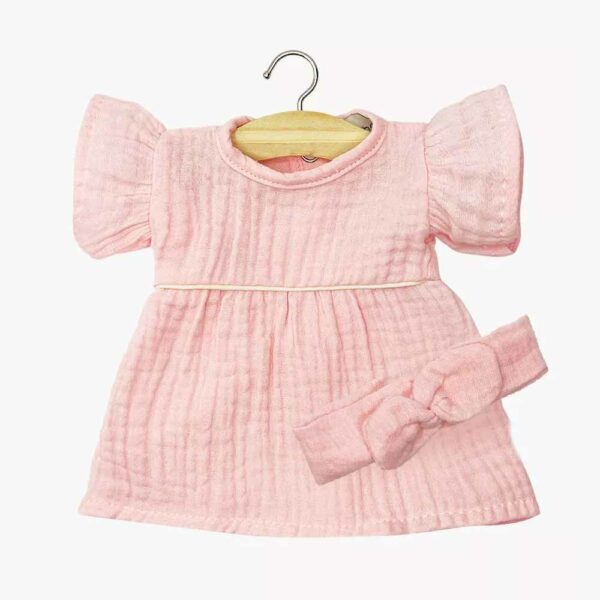 Daisy dress and strawberry gauze headband