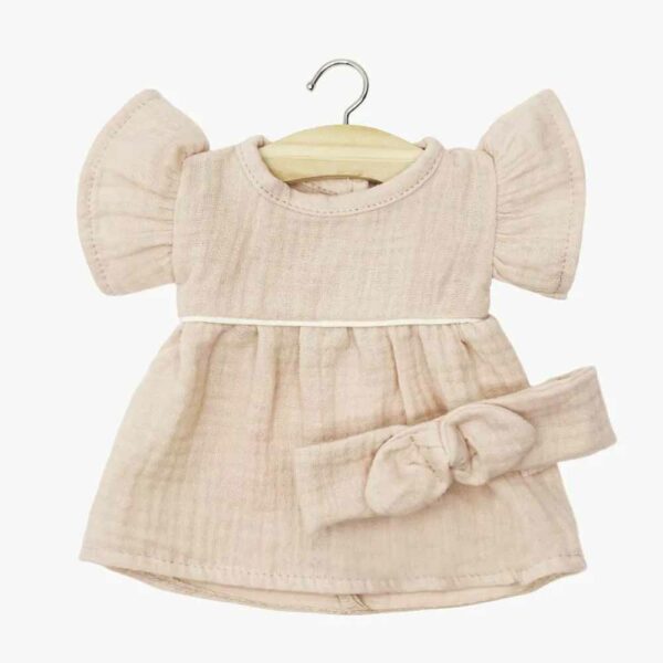 Robe Daisy et headband en gaze mastic