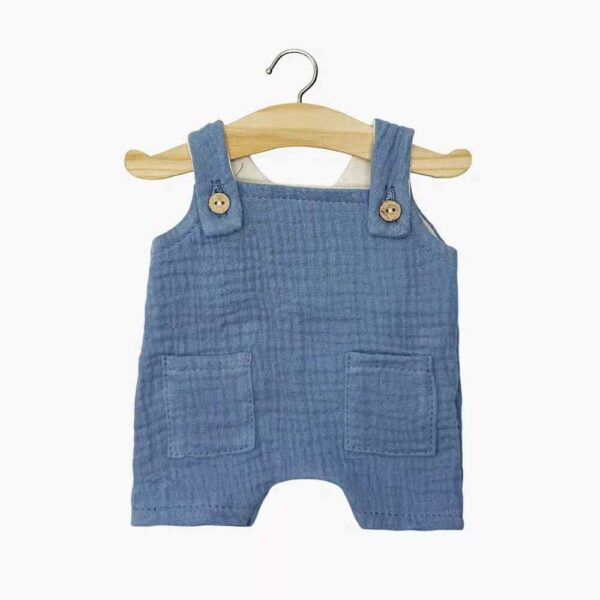 Antonin short overalls in gauze jeans