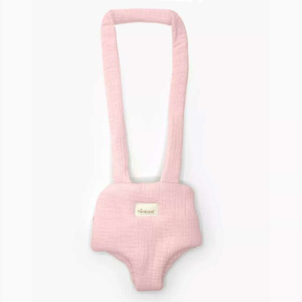 Porte-poupée en gaze de coton fraise