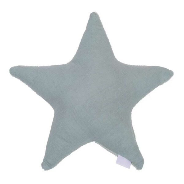 Bouillotte Etoile bambou/gaze vert de gris