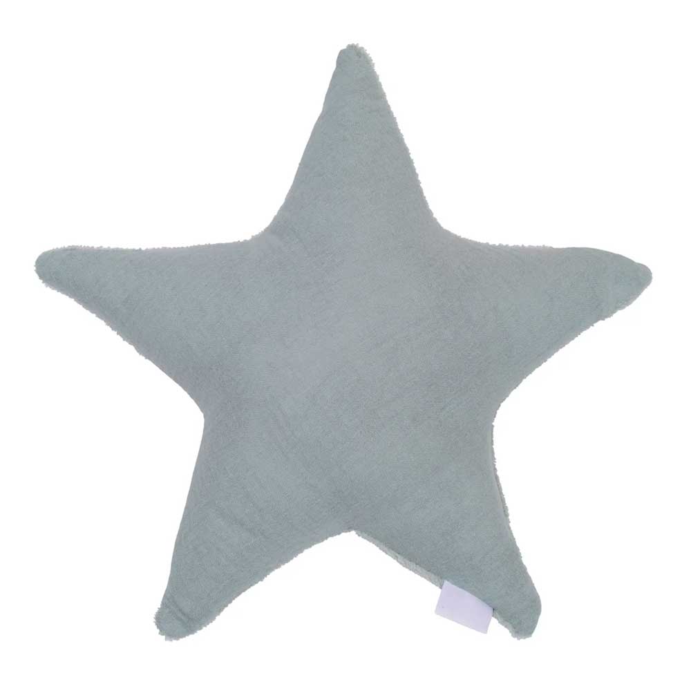 Bouillotte Etoile bambou/gaze vert de gris
