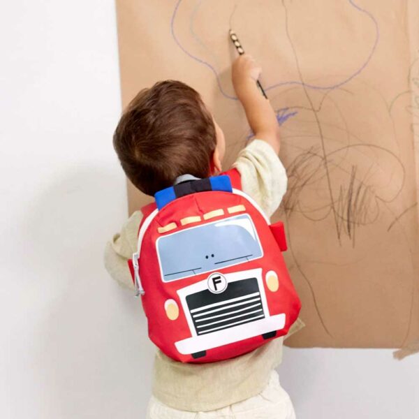 Tiny Drivers Firefighter Nursery Backpack
