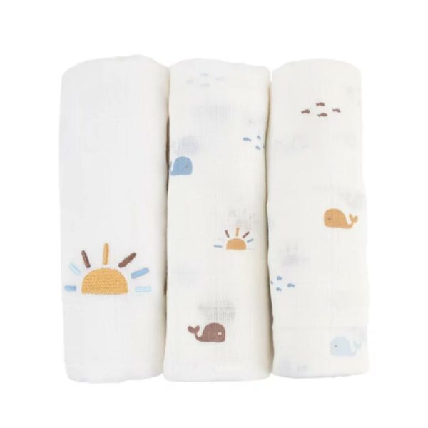 Lot de 3 langes Malo 60x60cm