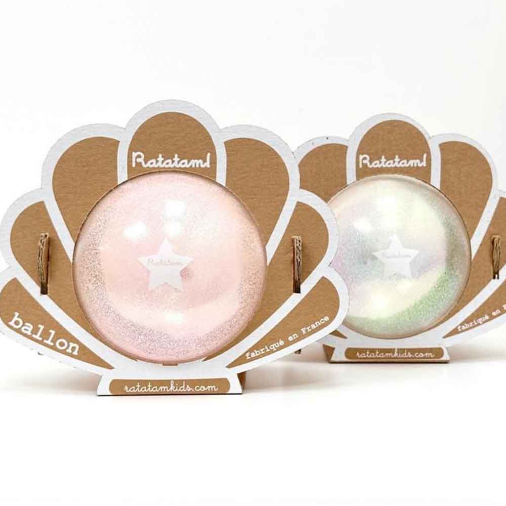 Ballon coquillage blanc 10cm – Image 3