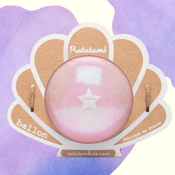 Ballon coquillage rose 10cm