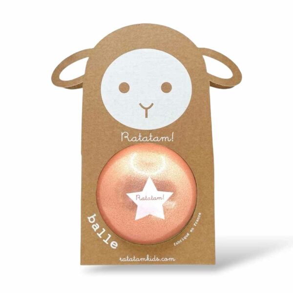 Ballon mouton pailleté cuivre