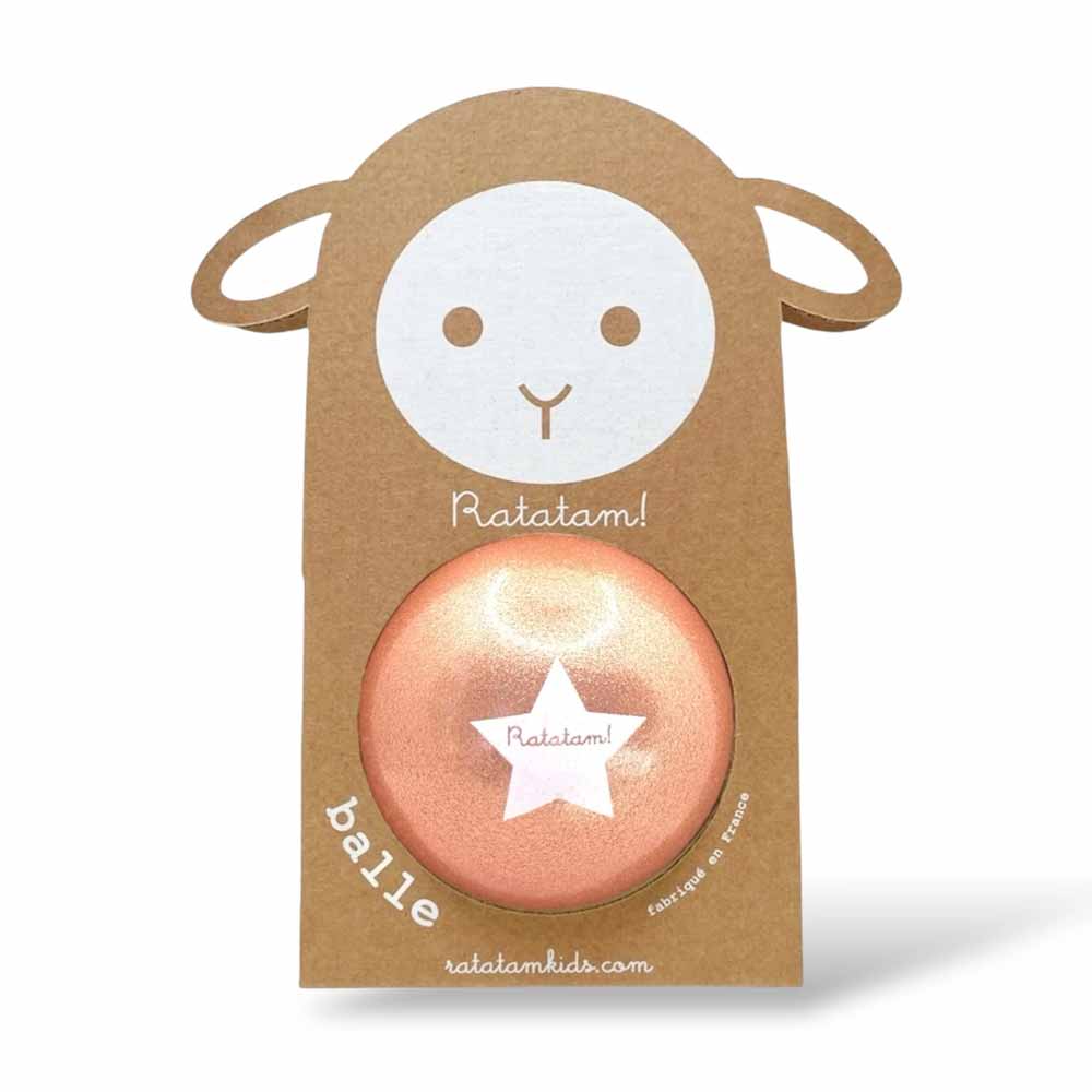 Ballon mouton pailleté cuivre