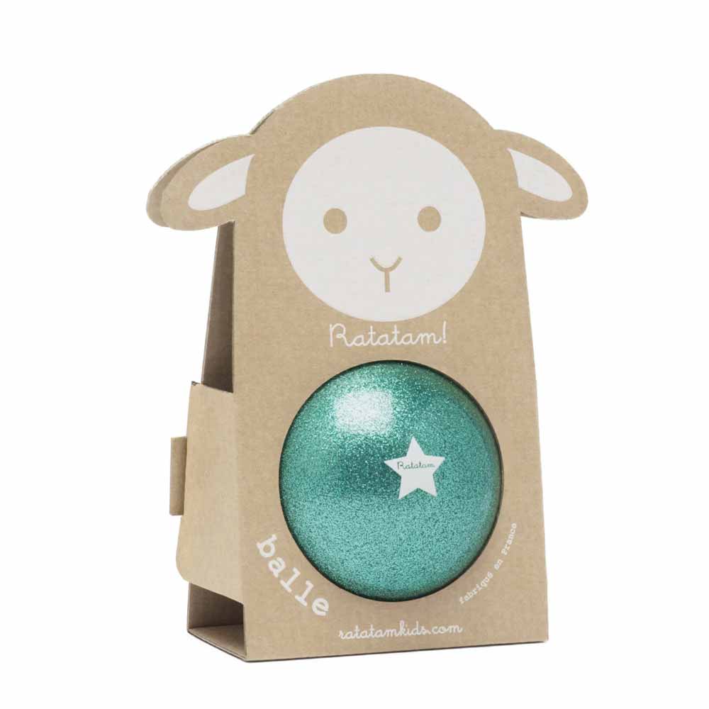 Ballon mouton pailleté vert – Image 2