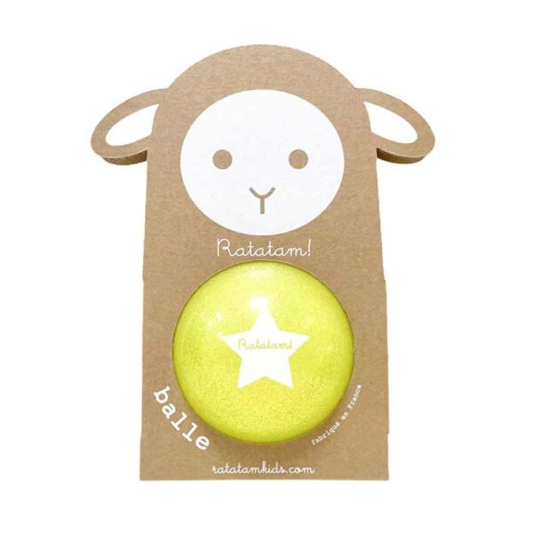 Balle mouton summer jaune 10cm
