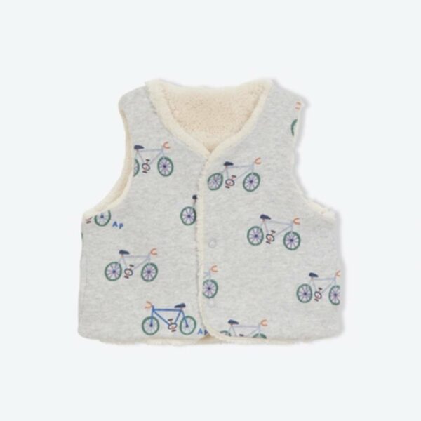 Baby Vest Bicycles Organic Sherpa