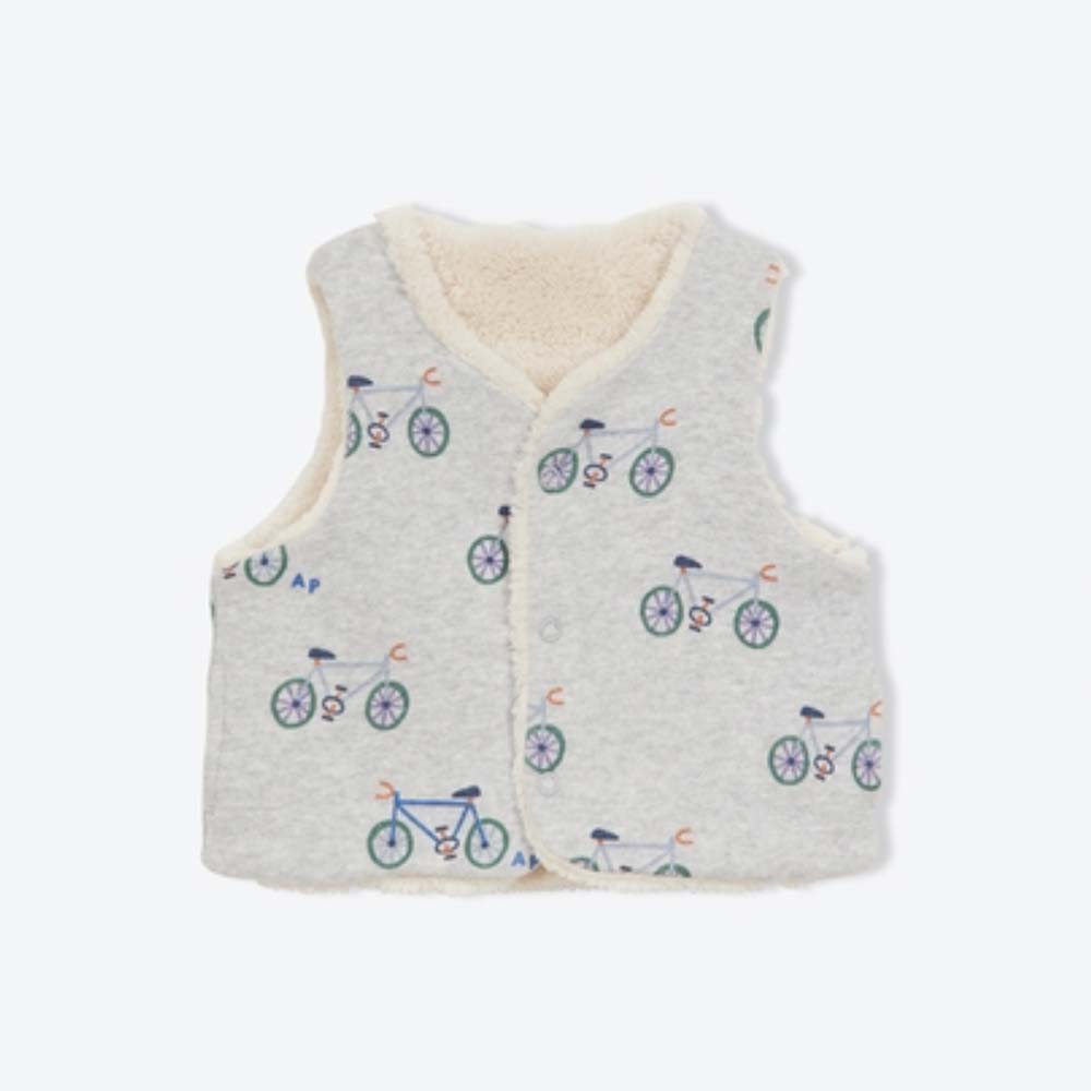 Baby Vest Bicycles Organic Sherpa