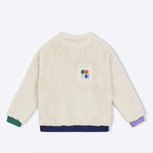 Tricolor Sherpa Sweatshirt