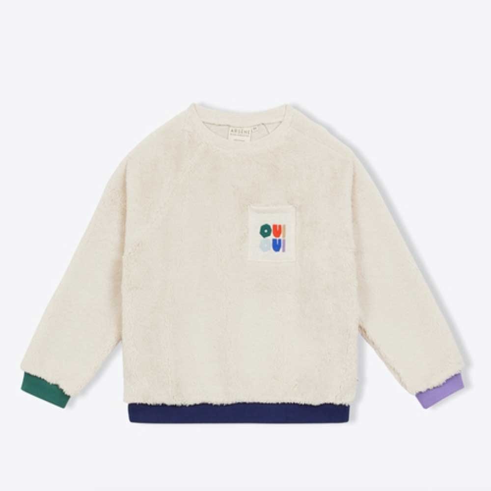 Tricolor Sherpa Sweatshirt