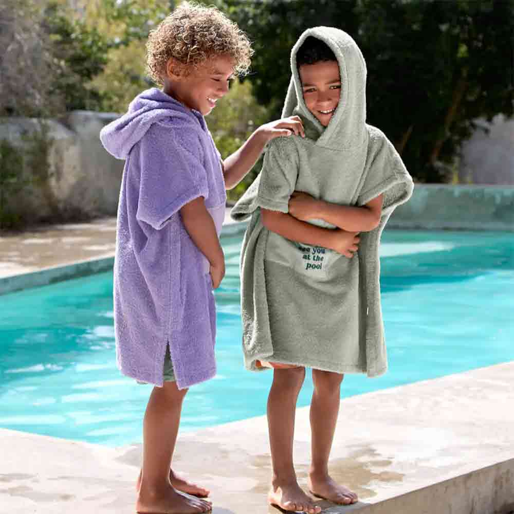 Terry Surf Poncho purple - Image 3