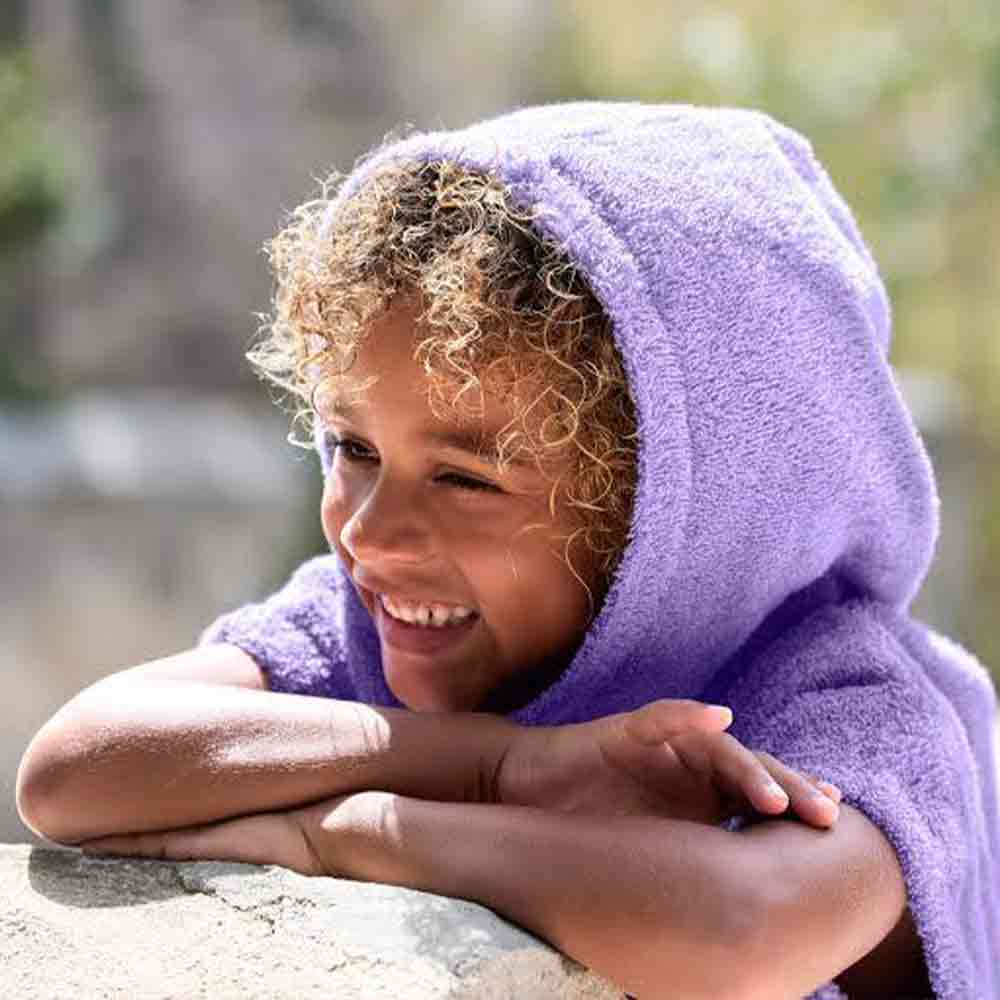 Terry Surf Poncho purple - Image 2