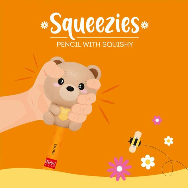 Pencil with Squishy Teddy Bear