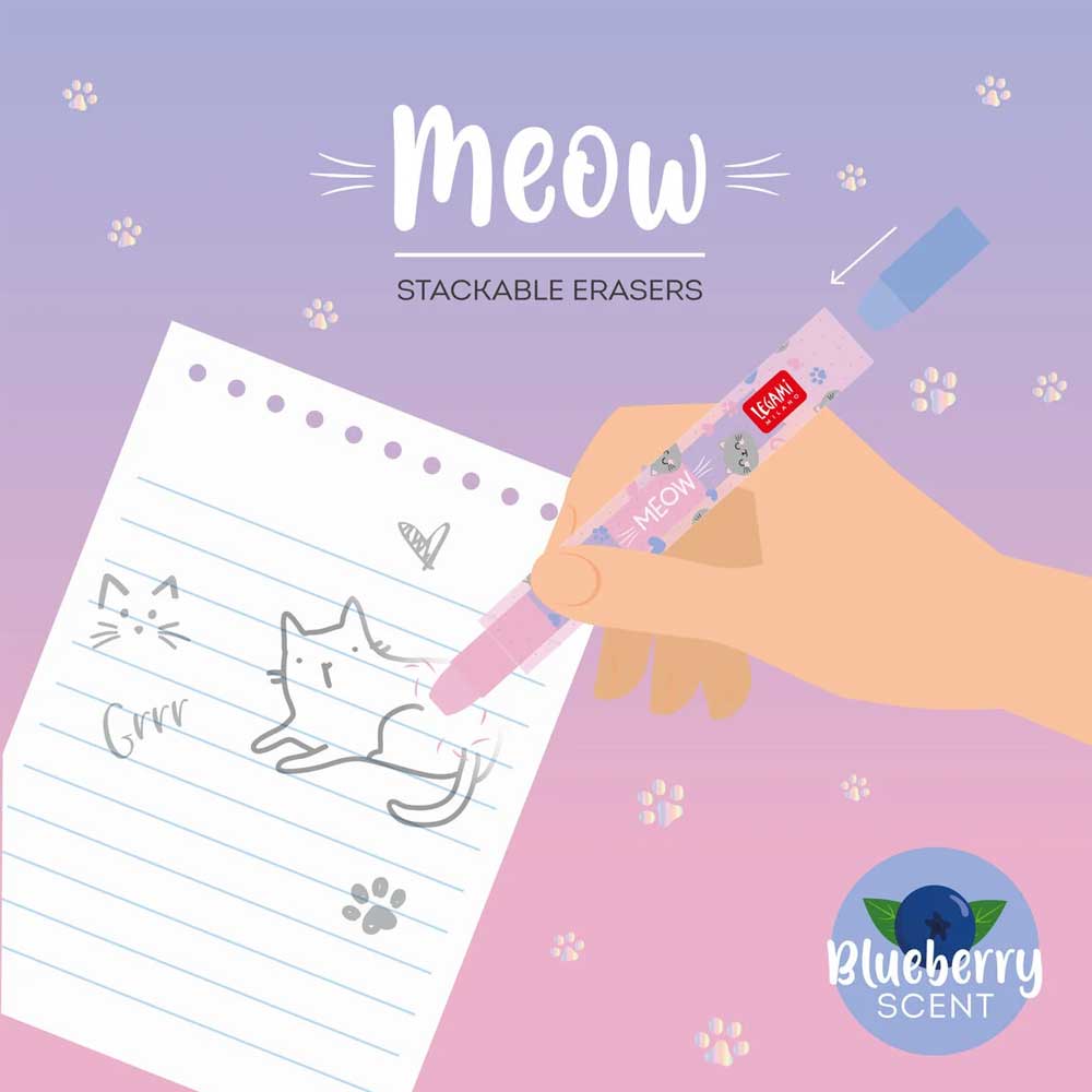 Meow-Stackable Erasers Kitty - Image 3