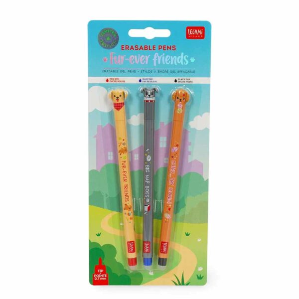 Set of 3 Erasable Gel Pens Forever friends