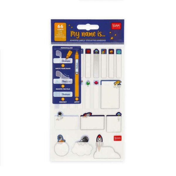 Set of 3 Stickers Sheet Space