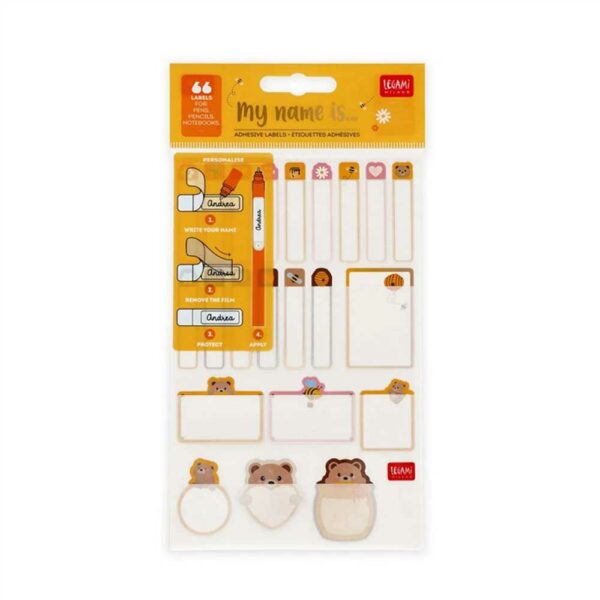 Set of 3 Stickers Sheet Teddy