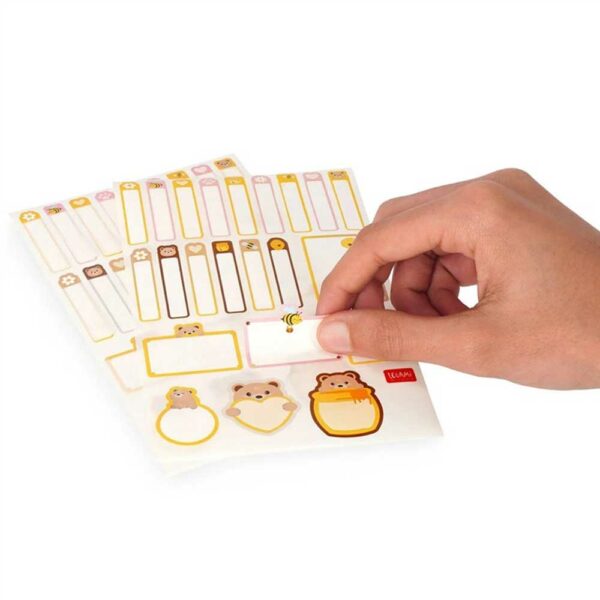 Set of 3 Stickers Sheet Teddy
