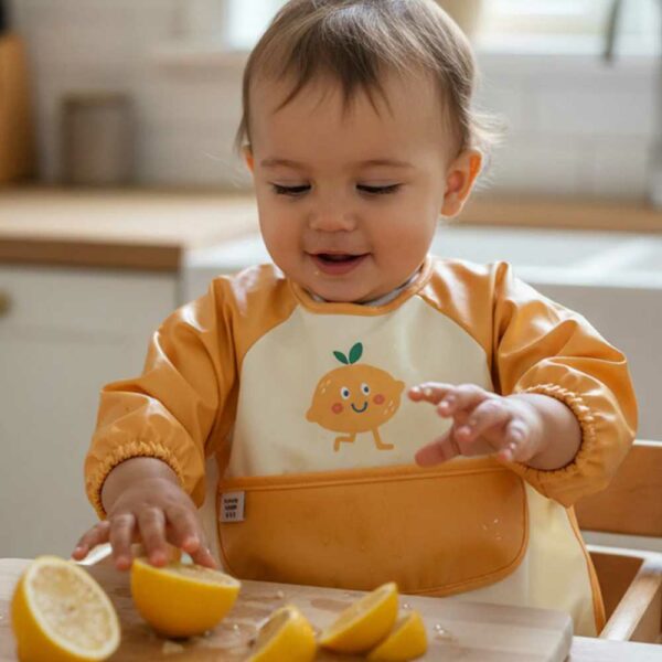 Maé the Yellow Apron Bib