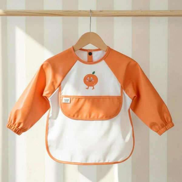 Maé the Orange Apron Bib