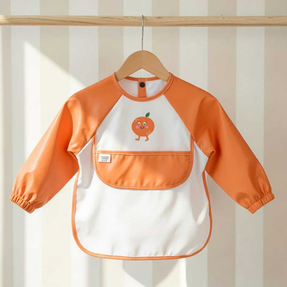 Maé the Orange Apron Bib