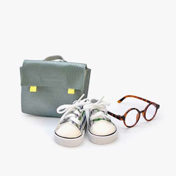 School accessories green school bag