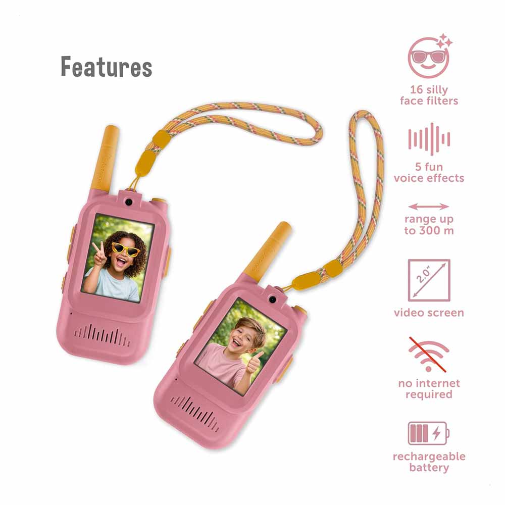 Talkie-walkie vidéo rose – Image 3